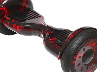 Гироскутер Smart Balance Premium 10.5" (Черный с красной молнией) &mdash; GIROSKUTERSTORE
