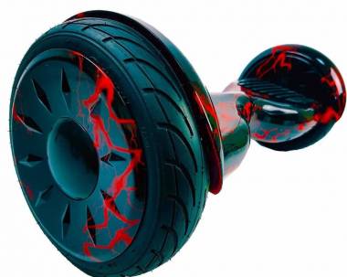 Гироскутер с Влагозащитой Smart Balance Premium 10.5" (Черный с красной молнией) &mdash; GIROSKUTERSTORE