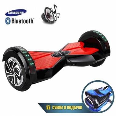 Гироскутер Smart Balance Transformers LED 8" (Черный с красным) &mdash; GIROSKUTERSTORE