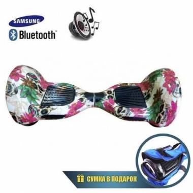 Гироскутер Smart Balance 10" (Цветы) &mdash; GIROSKUTERSTORE