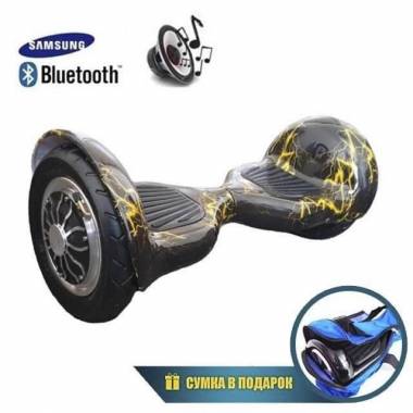 Гироскутер Smart Balance 10" (Черный с желтыми молниями) &mdash; GIROSKUTERSTORE