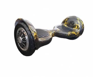 Гироскутер Smart Balance 10" (Черный с желтыми молниями) &mdash; GIROSKUTERSTORE