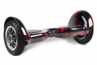 Гироскутер Smart Balance 10" (Черный с красными молниями) &mdash; GIROSKUTERSTORE