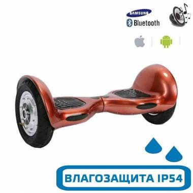 Гироскутер с Влагозащитой Smart Balance 10" APP+Самобаланс (Красный карбон) &mdash; GIROSKUTERSTORE